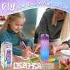 EDsportshouse Decorate Your Own Water Bottle Kits for Girls Age 4-6-8-10,Unicorn Gem Painting Crafts,Fun Arts and Crafts Gifts Toys for Girls Birthday Christmas(Unicorn)