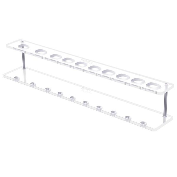 Yoseng Clear Acrylic 10 Hole Drying Rack Storage Display Bracket Shelf Holder Specifically Design for Oval Ink Blending Brush Set(Not Contain Brush)