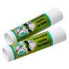 USDA Organic Unscented Lip Balm 2 Pack - Over 70% Pure Organic Jojoba Oil and Organic Beeswax, Soothes and Softens Dry, Cracked, and Sensitive Lips, No Added Scent, No added Taste 15 oz/4.6 gm