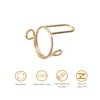 10PCS Wudu Nail Rings,Nail Art Fingernail Rings,Adjustable,Reusable,Removable,Nail Art Ring Ladies Wearing Nail Accessories(Gold)