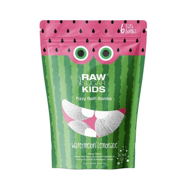 Raw Sugar Kids Watermelon Lemonade Fizzy Bath Bombs