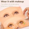 5D Silicone Replaceable Eyebrow Tattoo Practice Skin Reusable Eye Brow Practice Training Mannequin Board Kit with 2pcs Practice Pads Micro Dpray Plastic Eyebrow Fake Skin On Eyebrows
