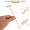 HEALLILY 8pcs Mini Zen Garden Rake Tabletop Rock Garden Sandbox Tools Kits Japanese Desktop Meditation Sand Box Accessories