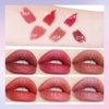 AKARY 6 Colors Mini Lipstick Set, High Pigment Stars Candy Matte Multicolor Red Lips Velvety Soft Lip Stick Waterproof Long Lasting Cute Capsule Lip Gloss, Non-Stick Cup Lip Makeup Gift Set for Women Girls