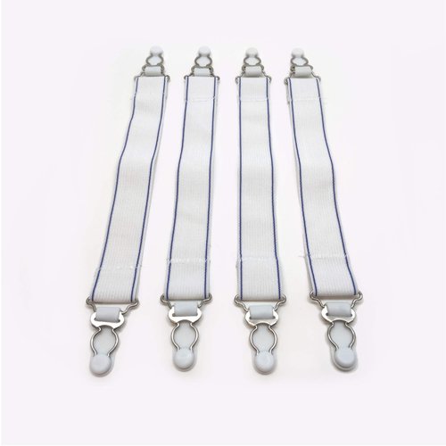 Fresh Ideas Bed Sheet Straps, For Use With All Fitted Sheet Sizes, 4-Pack