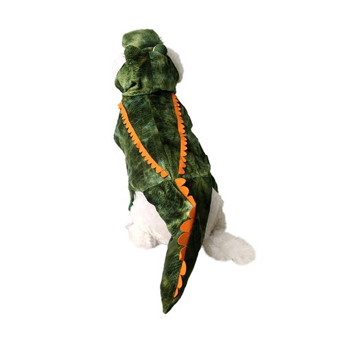 Mogoko Funny Dog Crocodile Costumes, Pet Halloween Alligator Cosplay Dress, Adorable Cat Apparel Animal Warm Outfits Clothes(L Size)