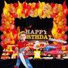 Fire Balloon Garland Arch Kit, firetruck birthday decorations, Fire truck birthday decorations,Firefighter Truck Balloon Supplies for Firefighter Birthday Boy’s Birthday Fire Engine Rescue Party