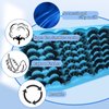 FOINEMYED 21 Pairs False Eyelashes 3 Styles Mixed Strip Lashes 18-25mm Fluffy Eyelashes Pack 8D Volume Super Soft Faux Mink Lashes D Curl Eyelashes