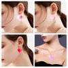 1Pcs Heart Earring Resin Molds Resin Jewelry Molds Heart Silicone Molds Resin Earring Mold for Epoxy Resin Earring Molds DIY Crafts Earrings Pendant Keychain Jewelry Making Casting Molds Women Girls
