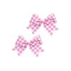 Checkered Plaid Hair Bow Clip Checkered Hair Barrettes Clips Buffalo Plaid Hair Bow Pin BBG71 (2 Pcs-I)