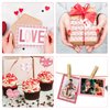 Konsait 12 Rolls Washi Tape Set Valentine Washi Tape Heart Washi Tape Stickers Valentine Decorations Valentines Day Crafts Supplies for Journaling, Scrapbooking, and Wrapping Total 196.9 ft