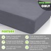 Fitted Sheet- COSMOPLUS King Fitted Sheet Only（No Flat Sheet or Pillow Shams）,4 Way Stretch Micro-Knit,Snug Fit,Wrinkle Free,for Standard Mattress and Air Bed Mattress from 8” Up to 14”,Gray
