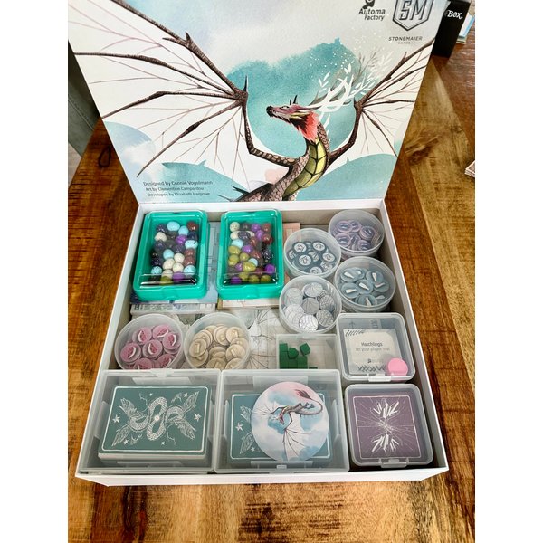 PRODUCT80 BitsBins Organizer for WYRMSPAN Organizes Cards and Tokens Easily and Fits in Game Box, Board Game Accessories for Components of Wyrmspan