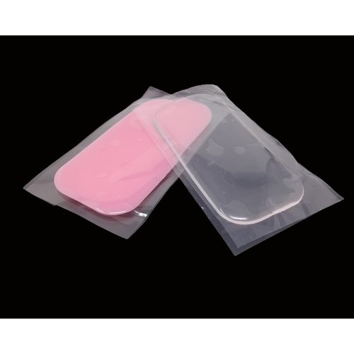 Honbay 2pcs Clear and Pink Silicone False Lashes Holder Pads Lash Holder
