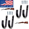 Johnson Brother Gun Rack Shotgun Hooks Rifle Hangers Archery Bow Felt Lined Wall Mount Storage (Handmade in The U.S.A.) 2 Packs