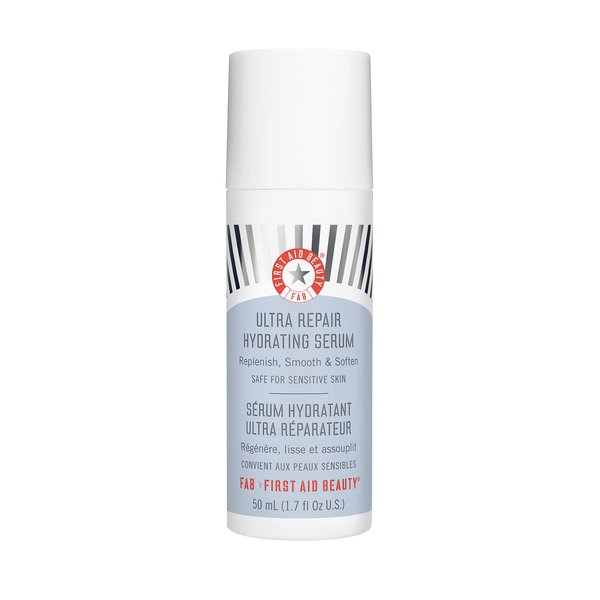 First Aid Beauty Ultra Repair Hydrating Serum with Hyaluronic Acid, Anti-Aging Face Serum for Sensitive Skin, 1.7 Ounces