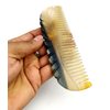 5MOONSUN5's Ox Horn Comb Premium Quality 100% Handmade Anti Static Natural Fine Horn pocket Comb Without Handle- Professional Detangling Massage Fine tooth Comb A Great Gift - (5.5 inch)