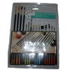 15 Assorted Artist Modeling Craft Hobby Household Paint Quality Natural Bristles Brushes Set