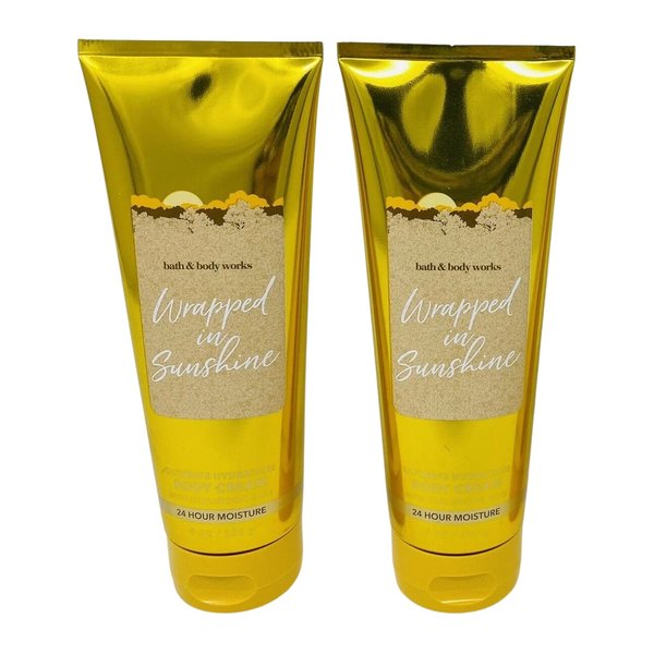 Bath & Body Works Ultimate Hydration Body Cream For Women 8 Fl Oz 2- (Wrap In Sunshine)