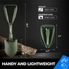 18'' Military Folding Camping Shovel, Offroad Survival High Carbon Steel Shovel (Olive) AugTouf by toolant