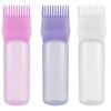 TAOTOP 3 Pack Root Comb Applicator Bottle, Oil Applicator for Hair Dye, Bottle Applicator Brush with Graduated Scale