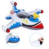 Baby Pool Float Inflatable Airplane Pool Float Boat with Handle & Squirt Gun, Baby Swim Float Swimming Pool Float Kids Toddler Pool Floaties Infant Pool Float Toys for 1-4 Years Old