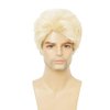 Salaibs Mens Blonde Short Wigs Natural Fluffy Synthetic Daily Party Hair Wig for Male Guy