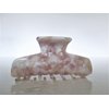 Mauve lavender and white marbled hair claw clip