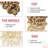 Ocean Wave Crochet Hair Blonde Deep Wave Curly Crochet Hair For Women 24inch Hawaii Curly Braiding Hair Synthetic Bohemian Crochet Braid Water Wave Crochet hair Extensions (6Packs, 27/613)