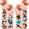 100 PCS Orca Whale Birthday Party Decorations Favors Supplies Sea Ocean Killer Whale Temporary Tattoos Stickers for Kids Cute Gifts School Prizes Rewards