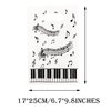 CupaPlay 50PCS Piano Notes Party Decorations Goodie Favor Plastic Bags - Piano Notes Theme Party Supplies Decorations Music Birthday Baby Shower Birthday Gift Bag