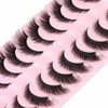 Fox Eyelashes Natural Look Glamorous Mink Furry Cat Eyelashes Angel Wing Extended Strip Eyelashes #D 16mm Lashes 10 pairs