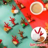 16 Pieces Christmas Reindeer Antler Bows for Hair Christmas Deer Hair Bows for Girls Hair Barrettes Accessories Cutie Festive Hairpins for Women Kids Girls (Cute Style)