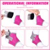 2 Pairs Kids Ankle Brace Set Foot Support Stabilizer Wraps Protector Guard Knitted Ankle Sleeve Sock Support Ankle Support Pink Ankle Brace for Kids Ankle Compression Socks for Injury Prevention