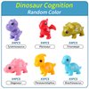 CALSPY Dinosaur Alphabet Learning Toys for Toddlers,26 PCS Montessori Educational Preschool Set,Double Sided ABC Uppercase and Lowercase Fine Motor Skills Toys,Presents for Girls and Boys Ages 3+