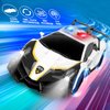 Getatoy Remote Control Car Transformer Toys for Boy 4-6 Years Old: One-Button Transforming Police Car with LED Light & 360° Rotation Drifting 2.4 Ghz Robot RC Car Christmas Birthday Gift Idea for Kids