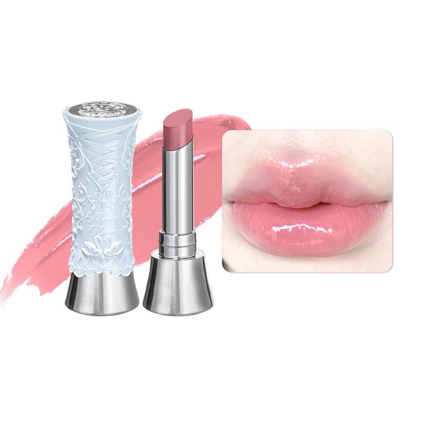 Flower Knows Swan Ballet Shine Lip Gloss Stick-Moisturizing Tinted Melting Balm-Hydrating Plumping Lip Color-Long Lasting Lip Makeup for Girls&Women,Vegan & Cruelty-Free,3.5g(B04 Silver Moon)