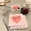 20-ct 13x13 Heart Napkins for Decoupage Valentine's Napkins for Decoupage Love Letters Napkins Valentine Paper Napkins Love Heart Napkins Pink Valentines Napkins Valentine's Day Napkins