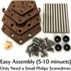 C4Labs DnD Dice Jail | Metal Bars | Cage for Bad Dice | Prison | Fits Full Set of Dice (Walnut)