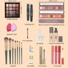 Makeup Kit for Women Full Kit Girls Makeup Set Eyeshadow Palette Lip Gloss Lipstick Makeup Brush Foundation Concealer Mascara Powder Puff Makeup Bag Makeup Set for Women Girls Teens Gift