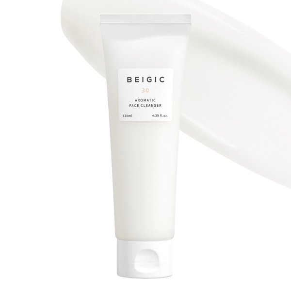 BEIGIC Aromatic Face Cleanser |130ml / 4.39 fl.oz |Hyaluronic Acid & Micellar Water included | Vegan | Cruelty-Free | Korean Skincare