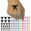 Headless Chicken Temporary Tattoo Water Resistant Fake Body Art Set Collection - Light Pink (One Sheet)