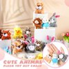 Zhanmai Mini Animal Plush Toy Graduation Cards Gift Set, Cute Small Stuffed Animal Keychain Set, School Graduation Classroom Exchange Gifts, Teacher Student Award Party Favors (Novel Style, 36 Set)