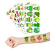 Cute Frog Temporary Tattoos Sticker Theme Themed Birthday Party Supplies Favors Decorations Decor 8 Sheets 85PCS Funny Tattoo Stickers Gifts for Kids Girls Boys Class School Rewards Carnival Christmas