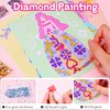 4-in-1 Dress Up Game Set Princess Fantasy Makeup, Pretty Pretty Princess Game, Girls Toy Kit with Diamond Painting & Princess Dress Up Set, DIY Paper Makeup Arts and Crafts for Kids 4-6