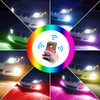 Viesyled 9005 9006 RGB LED Color Changing Fog Light Bulb HB3 HB4 Led Bulb Upgrade Multicolor APP Bluetooth Led Light Super Bright 1800LM 3020 SMD Bulbs Driving DRL Fog Lights Replacement 2PCS