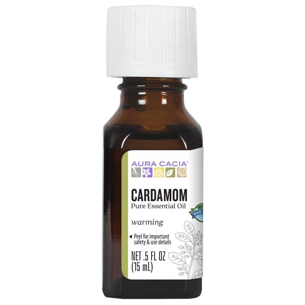 Aura Cacia Essential Oil, Inspiring Cardamom Seed, 0.5 fluid ounce