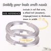 Flat Aluminum Wire Nose Wire for Mask Bendable Flat Wire for Crafts 5mm Metal Strips for DIY Jewelry Making Bezel Sculpting Armature 18Gauge 6.5Feet/Roll 2Rolls (5mm Wide, Silver, 2)