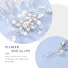 Latious Crystal Bride Wedding Hair Vine Silver Flower Bridal Headpiece Rhinestone Hair Accessories for Women and Girls(17.3 Inches)