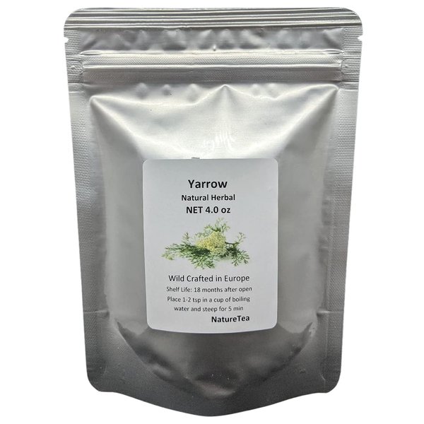 Yarrow Flower - Achillea millefolium Loose Leaf & Flower C/S from 100% Nature (01 oz)